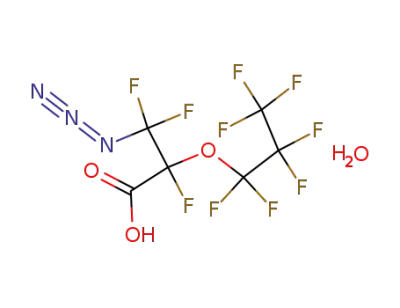 3-azido-2-heptafluoropropoxytrifluoropropionic acid hydrate