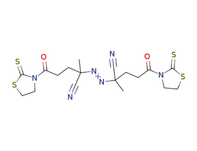 2-[1-cyano-1-methyl-4-oxo-4-(2-thioxo-thiazolidin-3-yl)-butylazo]-2-methyl-5-oxo-5-(2-thioxothiazolidin-3-yl)-pentanenitrile